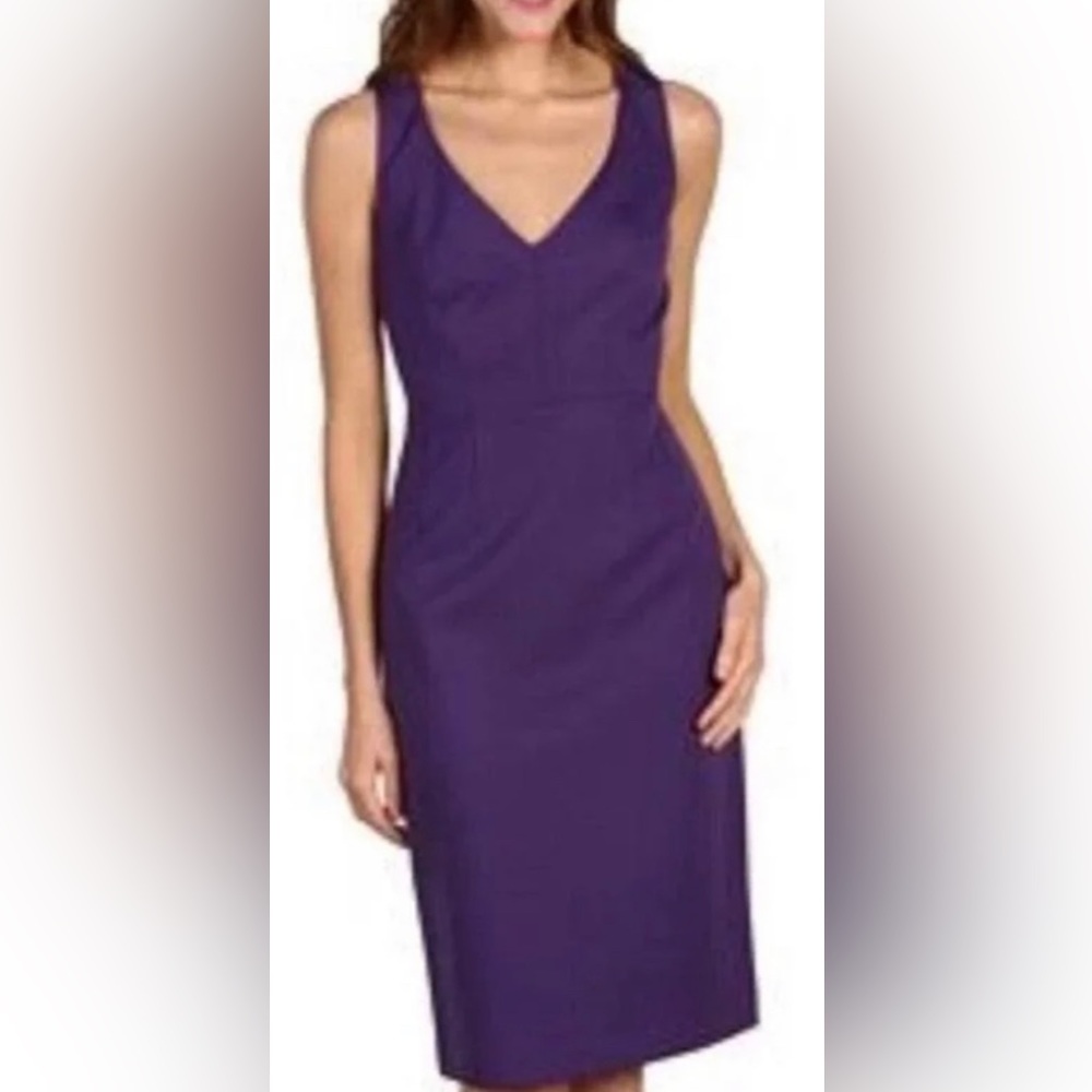 Elie Tahari Orchid Purple Tank Sheath Dress size 8